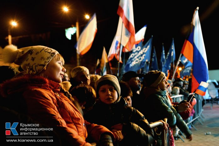 В Симферополе отмечают проведение референдума