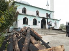 Пожар, Центральную мечеть Сакского района подожгли, – ДУМК